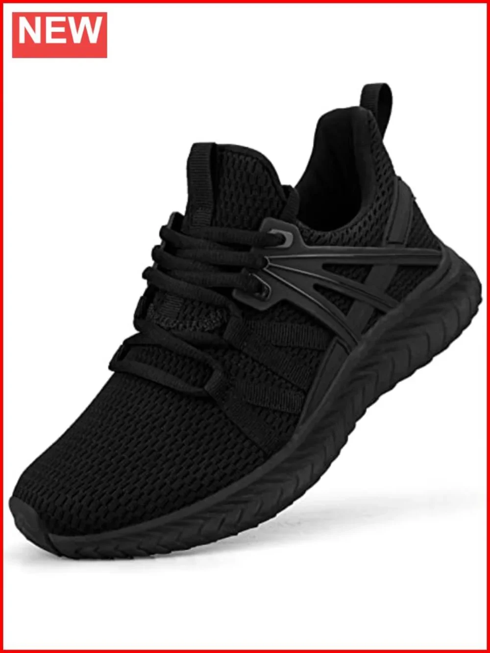 Breathable Knit Women's Walking Sneakers Lightweight Lace-Up Casual Shoes